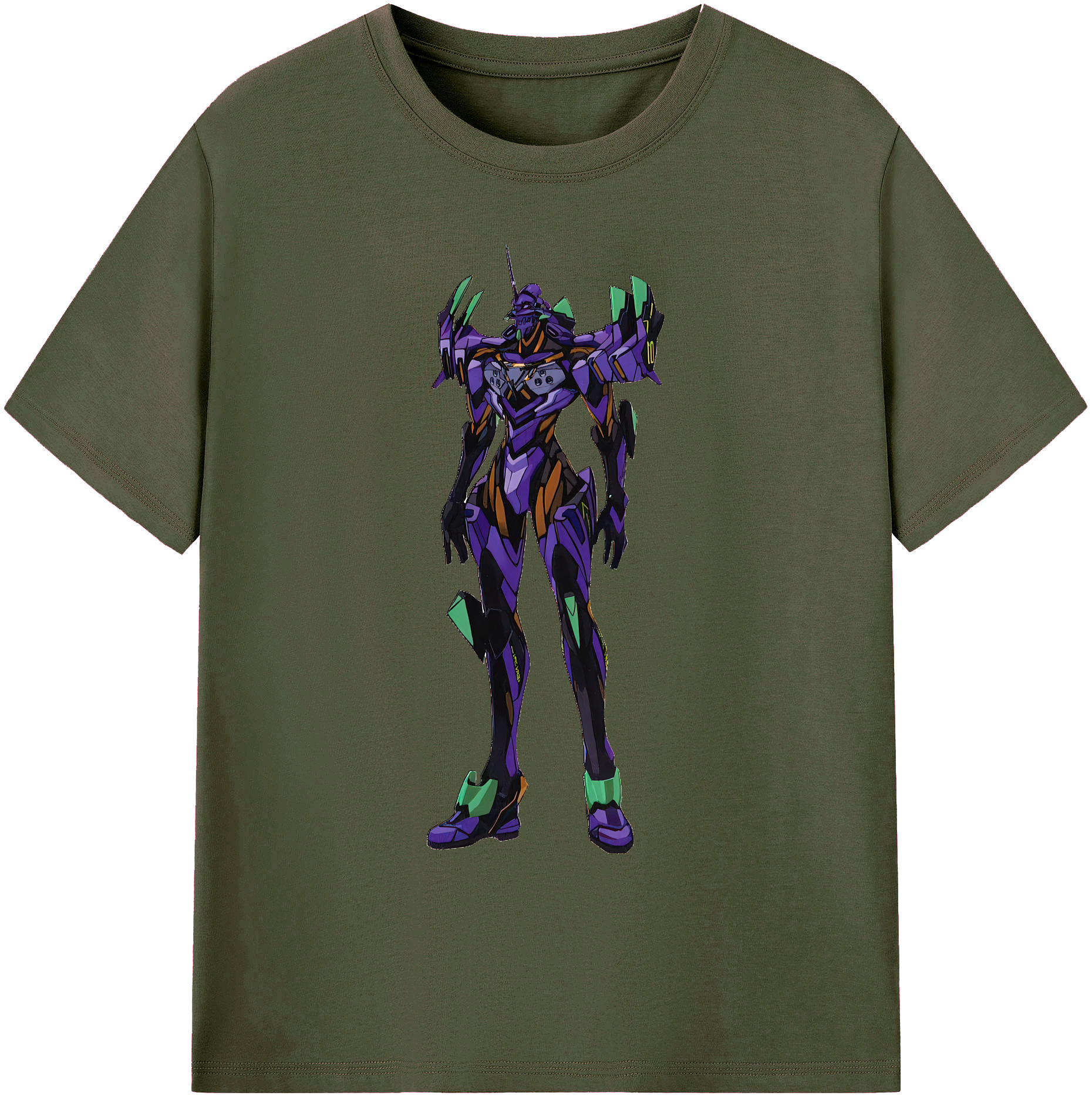 （画像用） EVA 新世紀エヴァンゲリオン 綿100％ メンズ半袖Tシャツ｜肌触りやわらか＆通気性